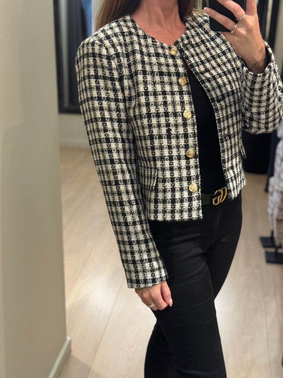 JDY - Gabrielle - Jakke Sort/Hvid