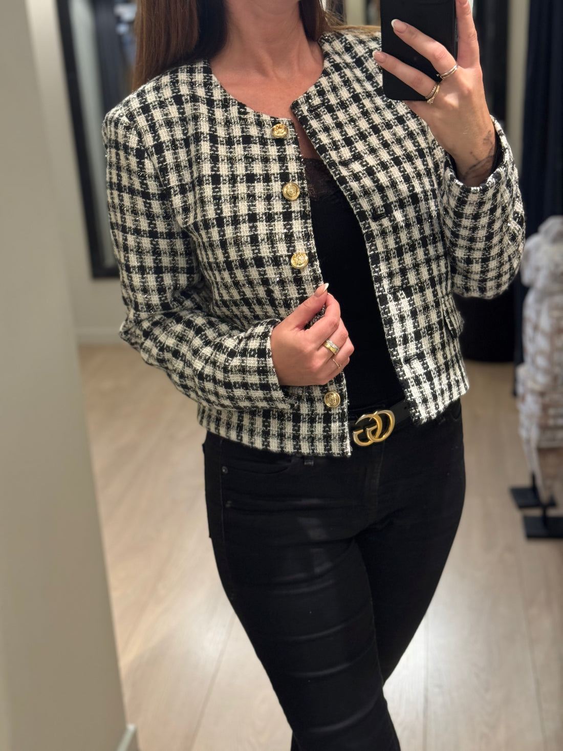 JDY - Gabrielle - Jakke Sort/Hvid