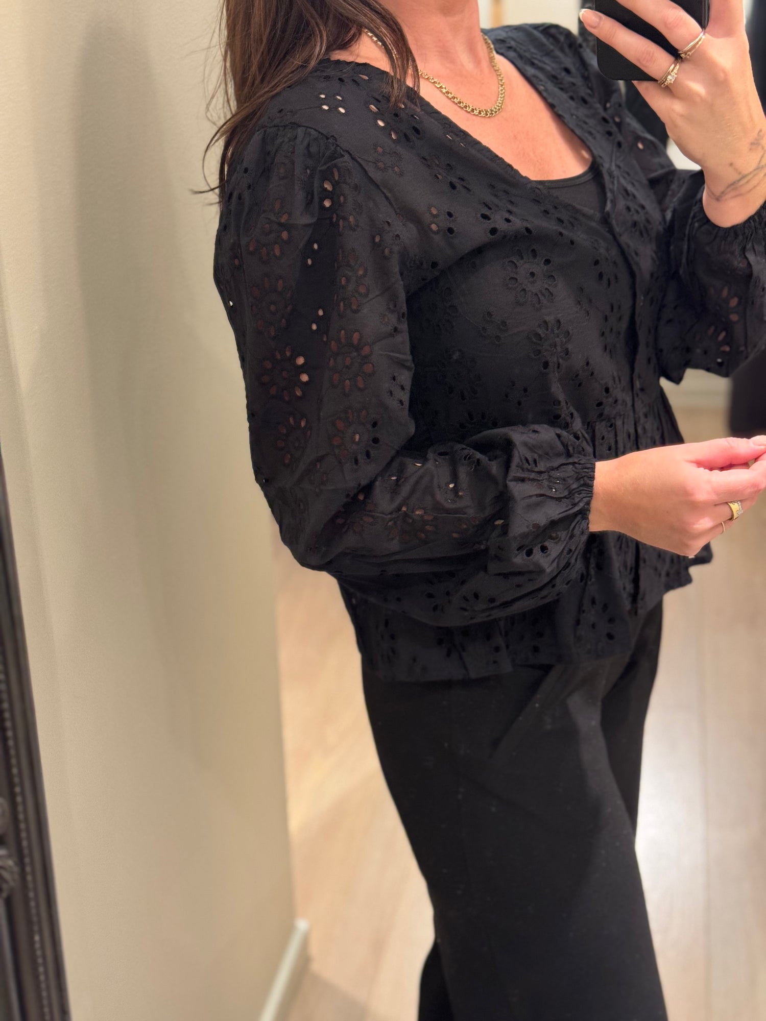 JDY - Tallie - Sort broderi
