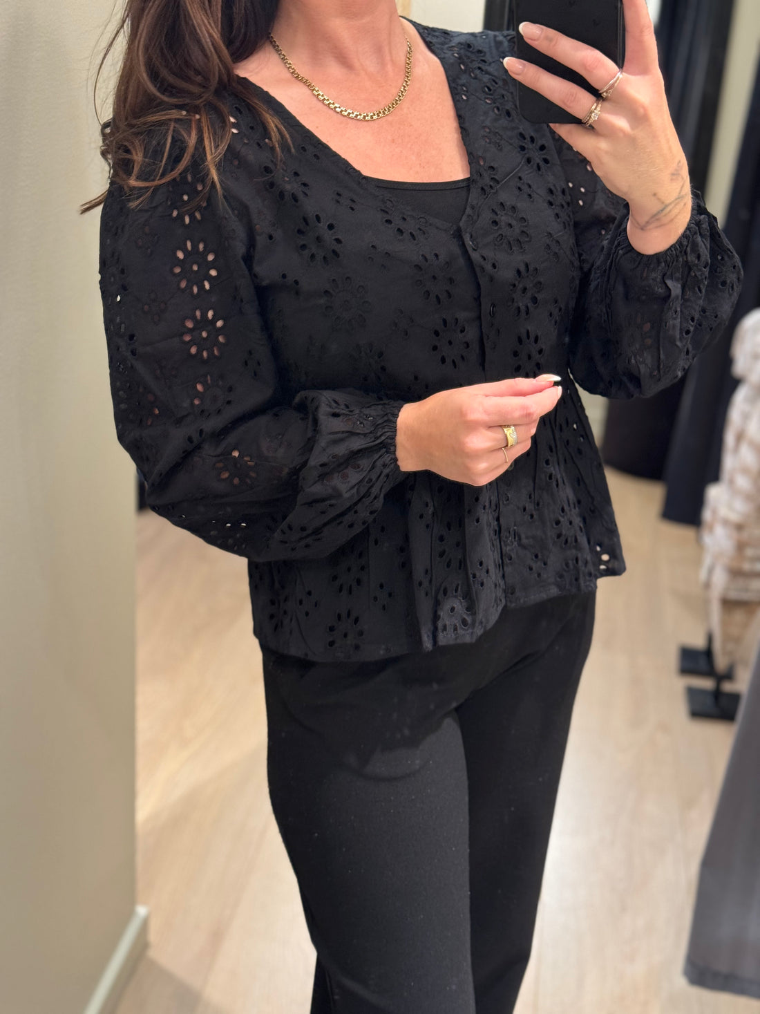 JDY - Tallie - Sort broderi