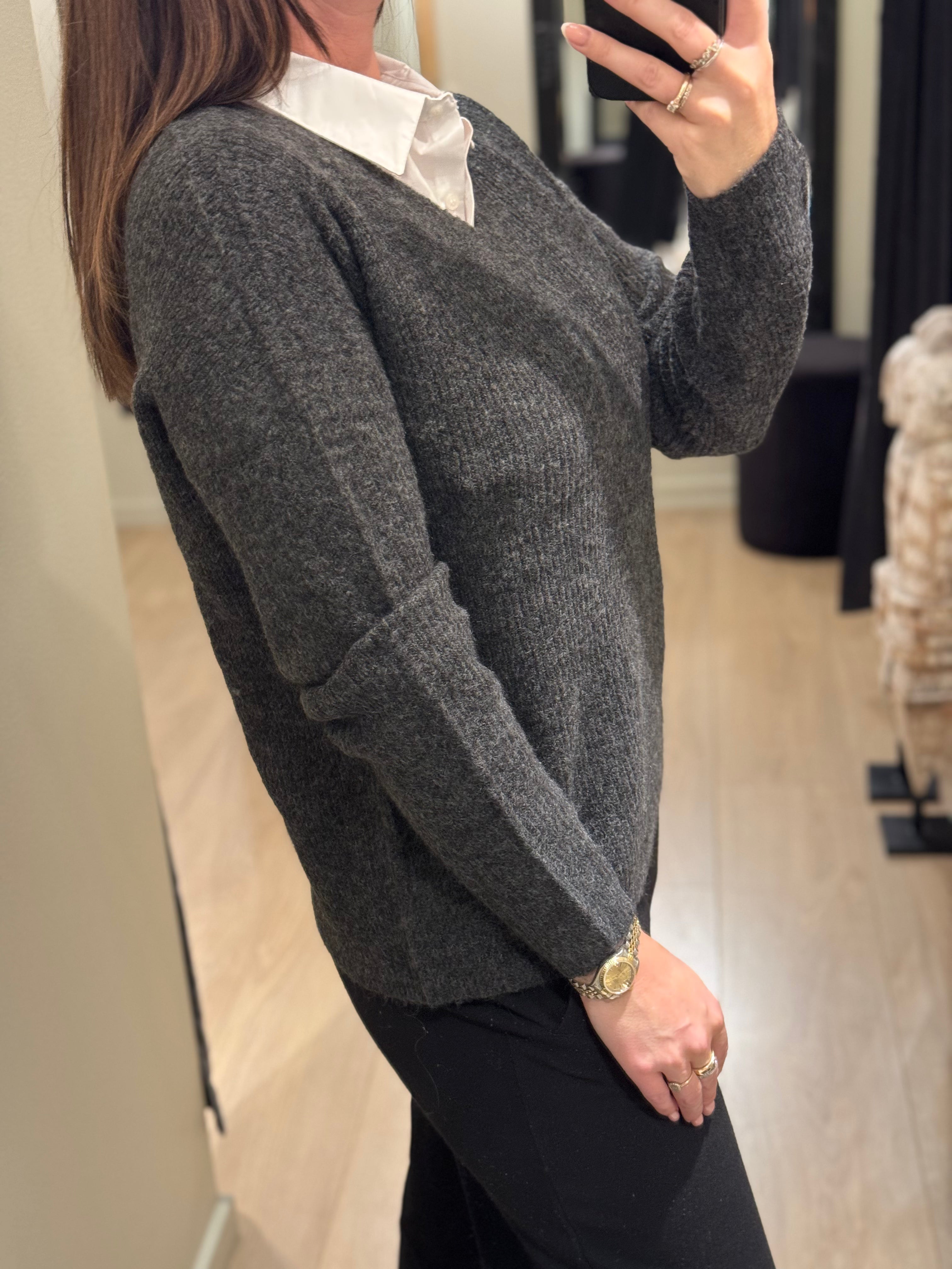 ONLY - Camilla - Mørkegrå meleret
