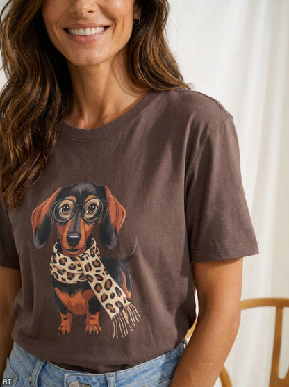 Marta Du Chateau - Inge - T-shirt - Chokolade