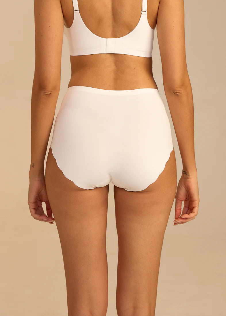 FEMIFEMME HIGHWAIST MAXI TRUSSER - Hvid
