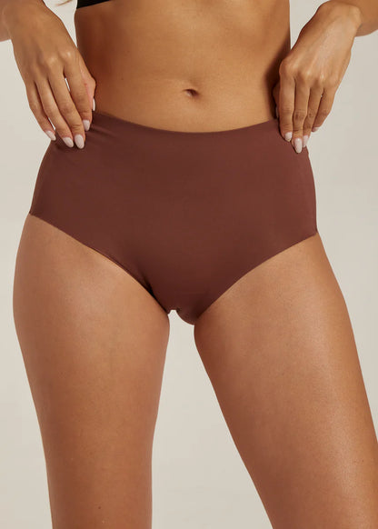 FEMIFEMME - Highwaist Maxi Trusser - Chokoladebrun