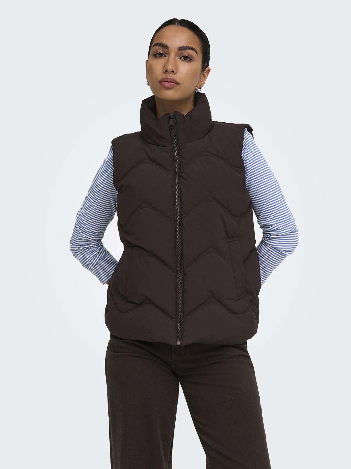 JDY - Power - Gilet - Chokolade