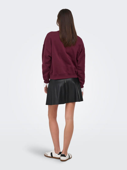 JDY - Mesa - Sweatshirt - Windsor Wine