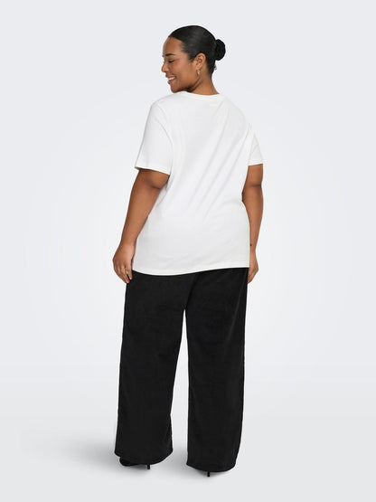 Only Carmakoma - Carjen - T-shirt - Hvid