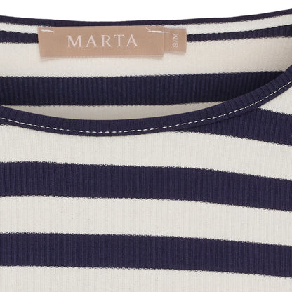 Marta Du Chateau - Begonia - T-Shirt - Navy