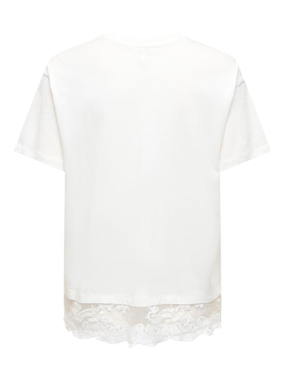 Only - Vivvi - T-shirt Hvid