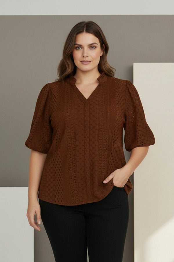 Cassiopeia - Silessa - Bluse Brun