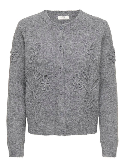 JDY - Fiola - Cardigan - Mørkegrå Meleret