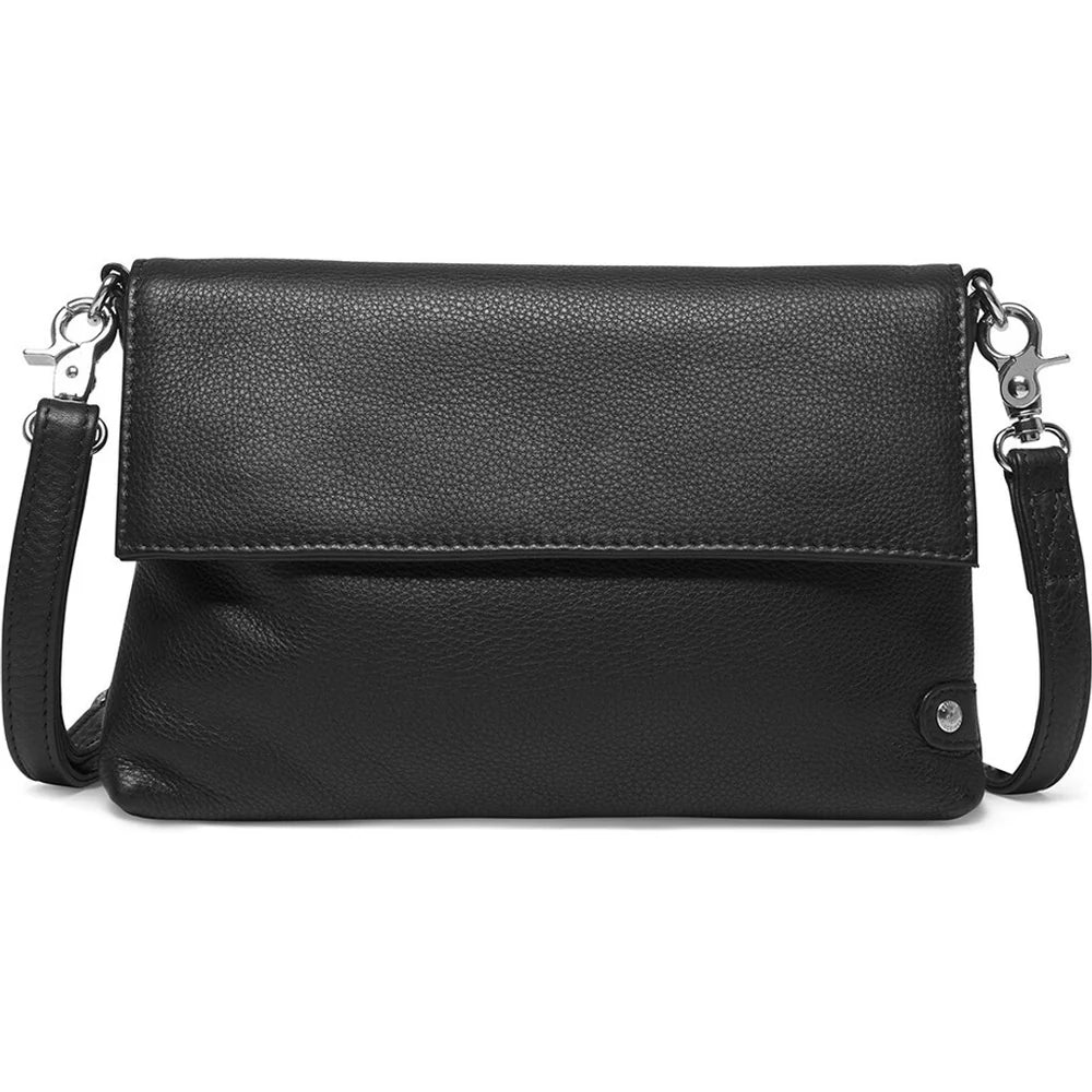 DEPECHE.- Tidløs clutch - Sort m. sølv