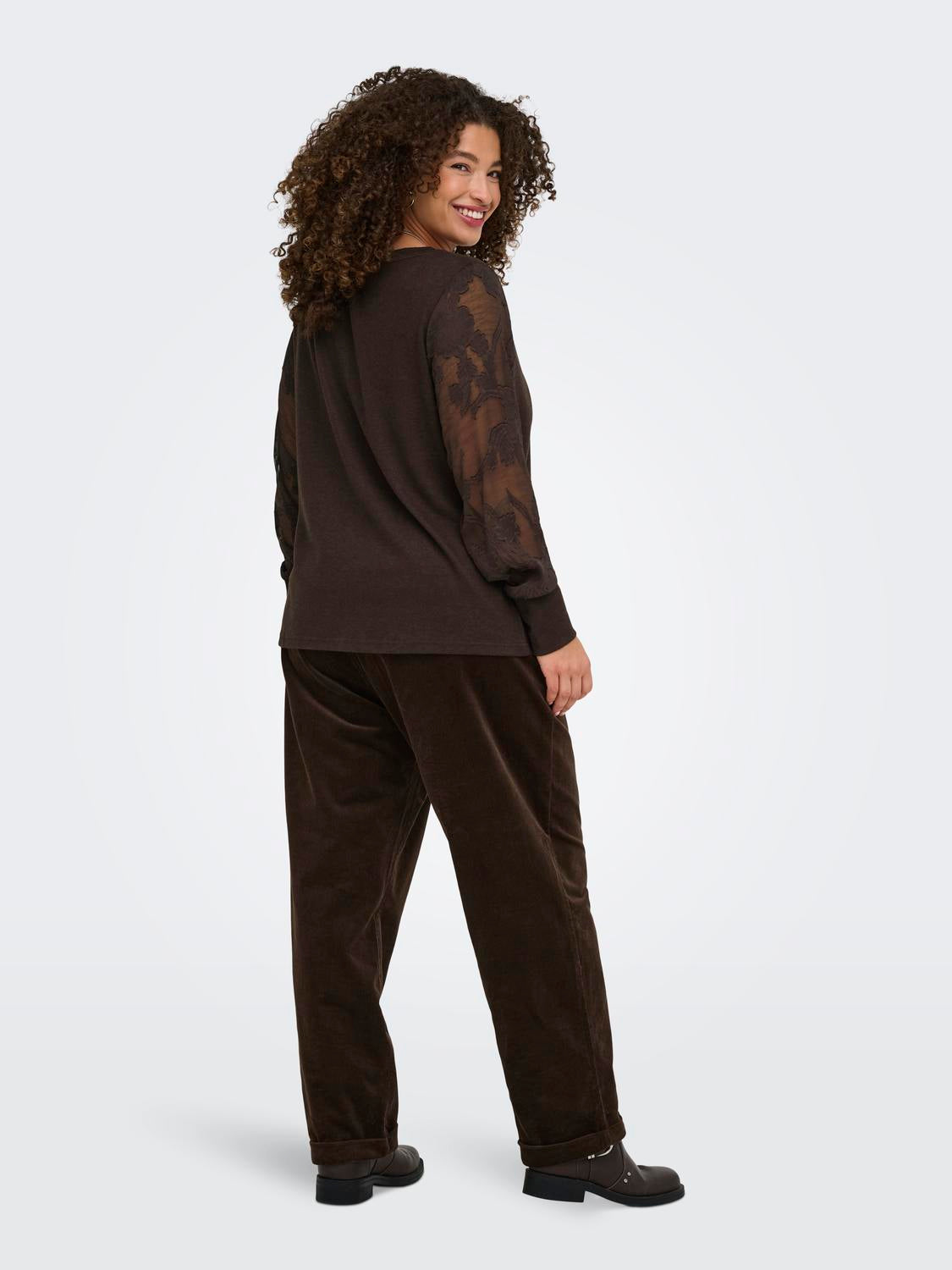 Only Carmakoma - Amilla - Bluse - Brun