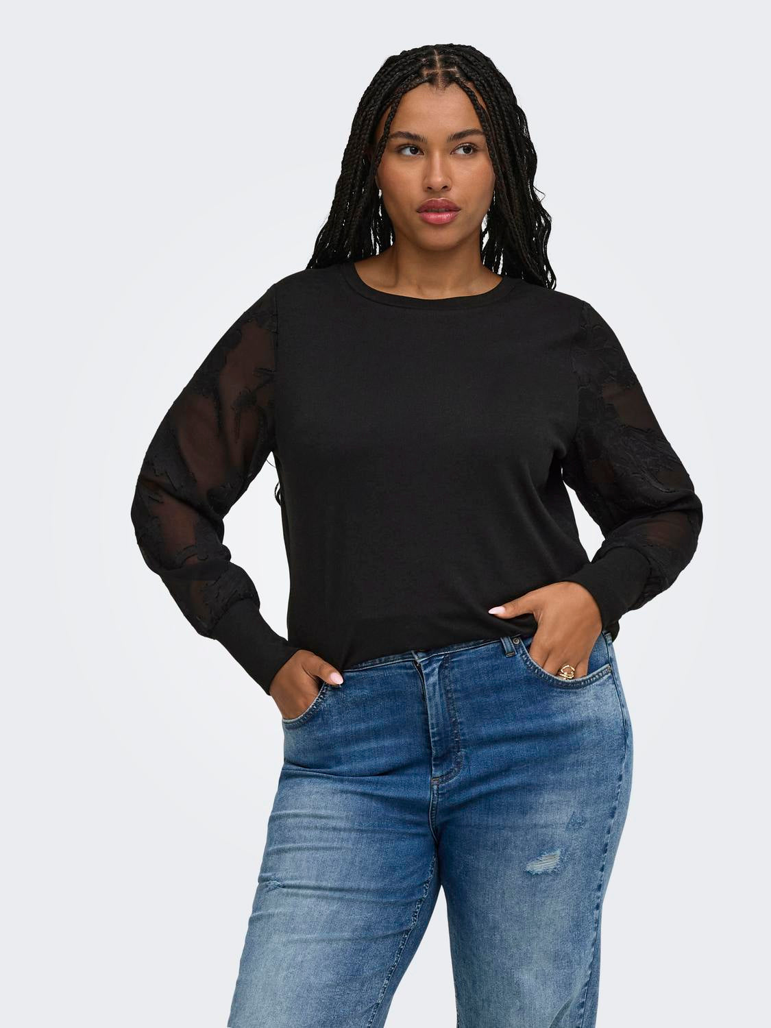 Only Carmakoma - Amilla - Bluse - Sort