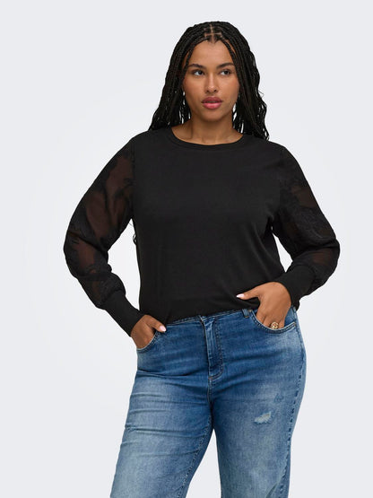 Only Carmakoma - Amilla - Bluse - Sort