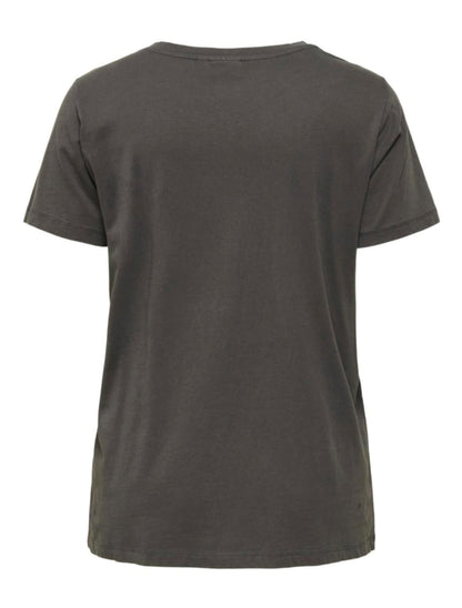 Only Carmakoma - Carlen Life - SS T-shirt Grå