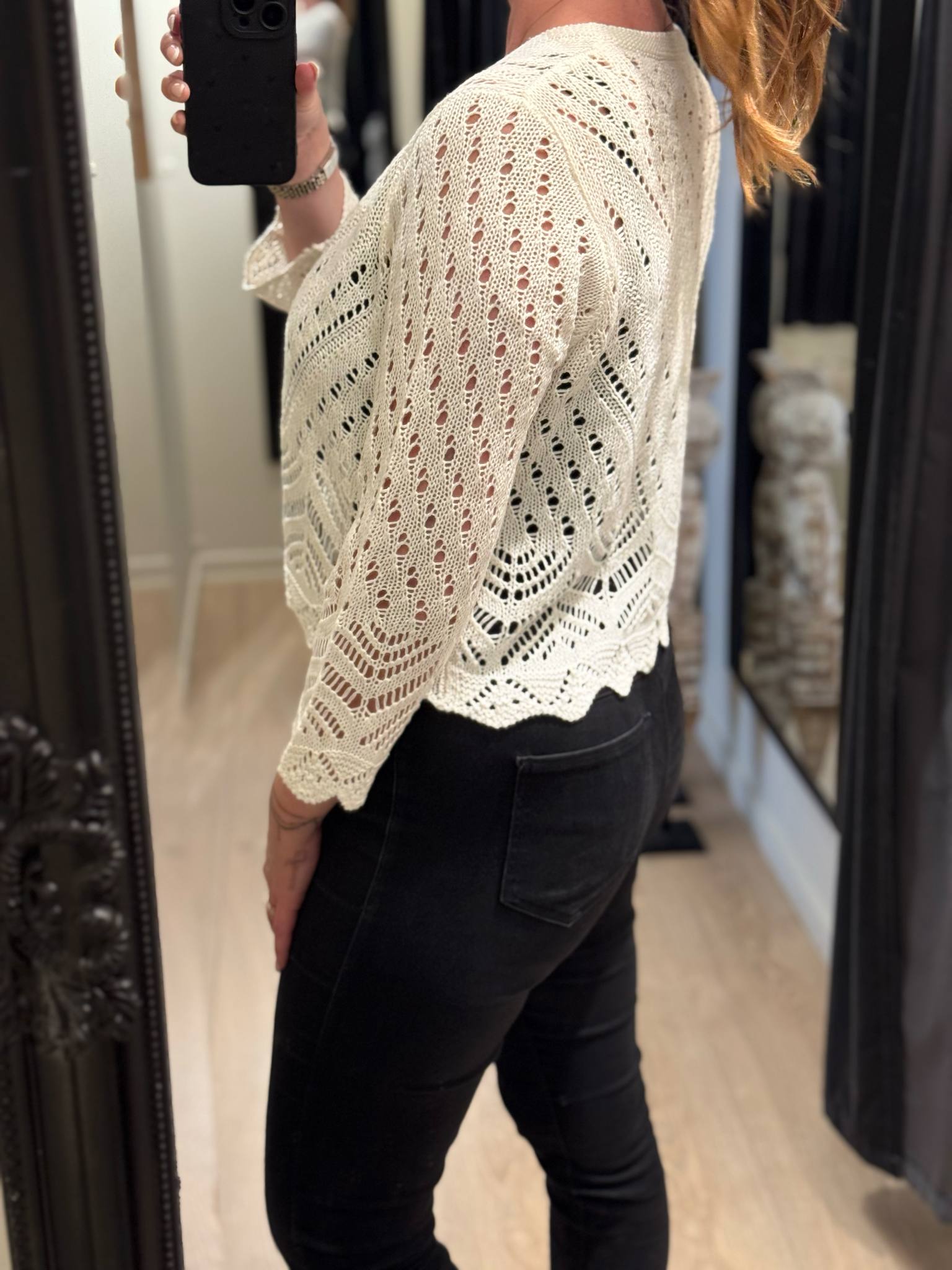 JDY - Sun - Cardigan Strik Råhvid