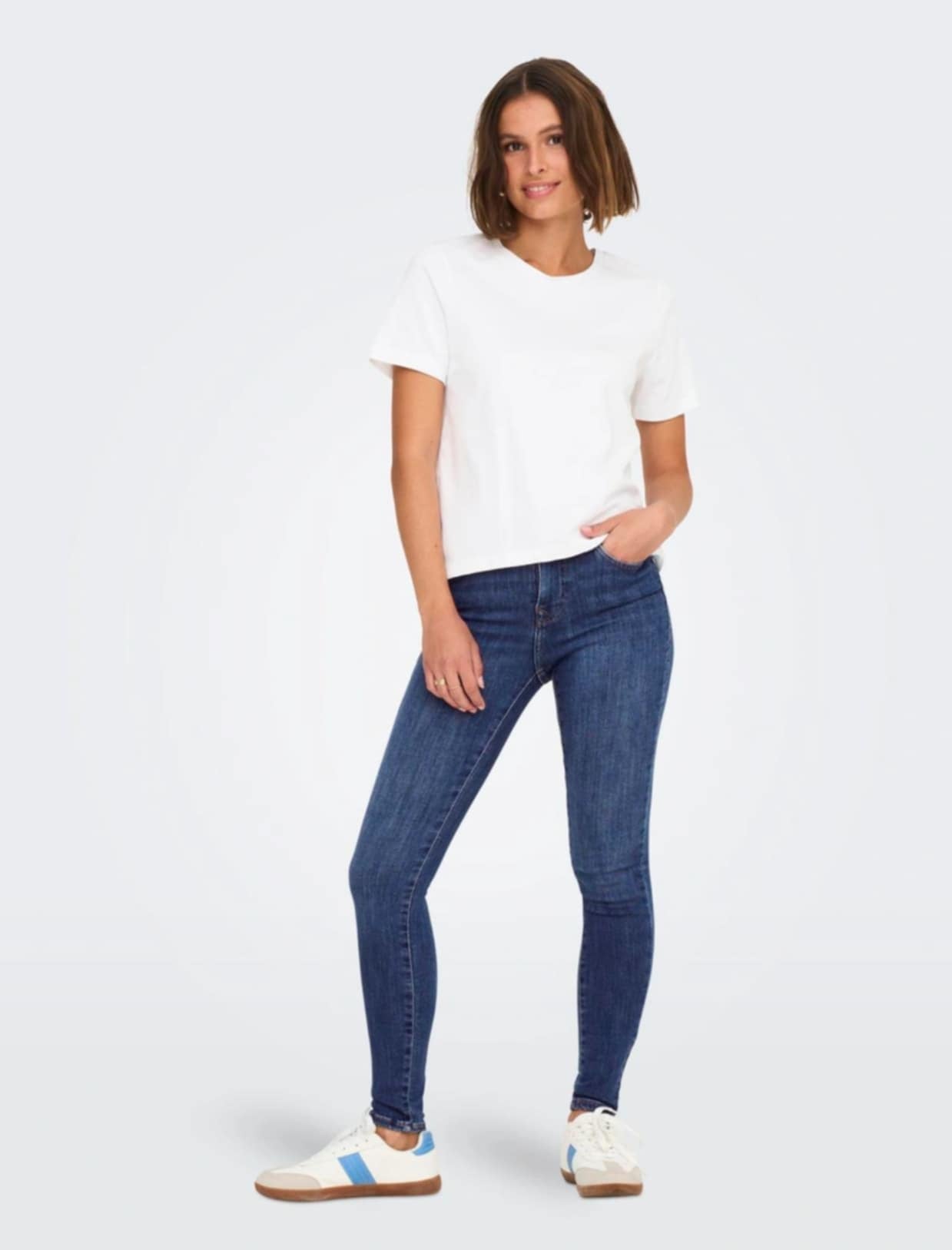 ONLY - Power Mid Sk - Jeans Pushup