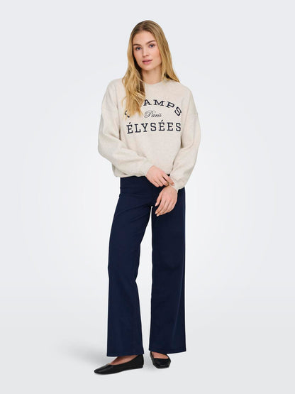 JDY - Mesa - Sweatshirt - Oatmeal