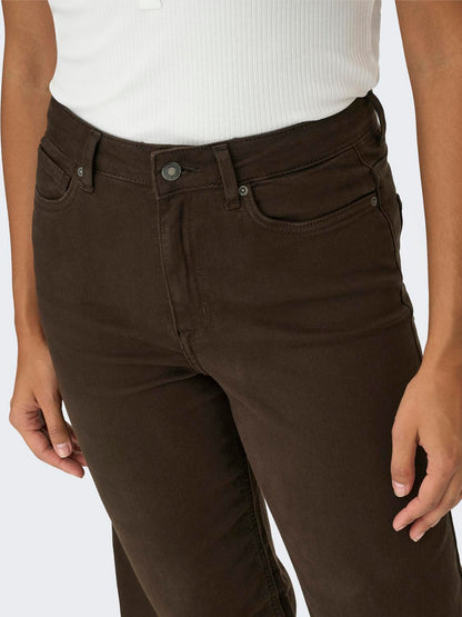 Only - Madison - Jeans - Mørkebrun Denim