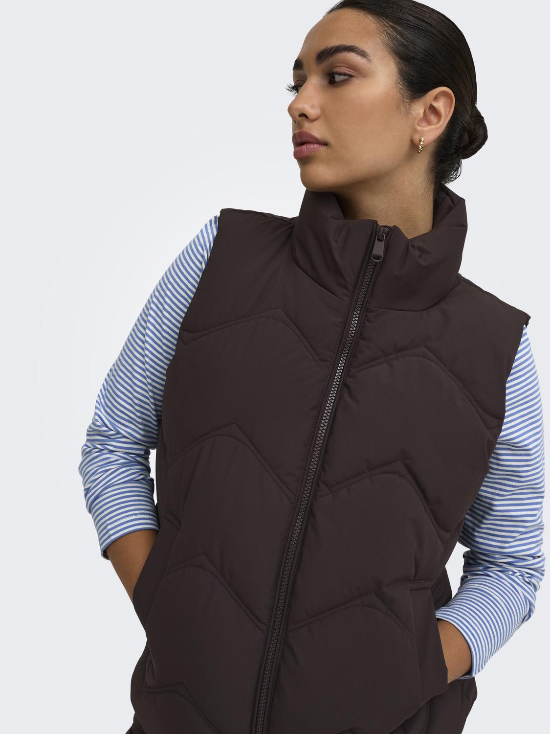 JDY - Power - Gilet - Chokolade