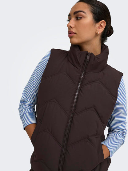 JDY - Power - Gilet - Chokolade