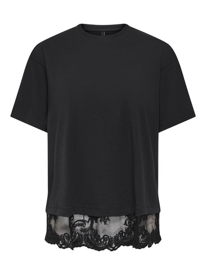 Only - Vivvi - T-shirt - Sort