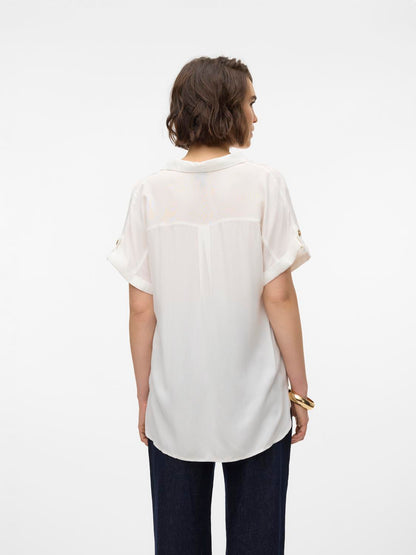 Vero Moda - Bumpy - Skjorte - Snow White