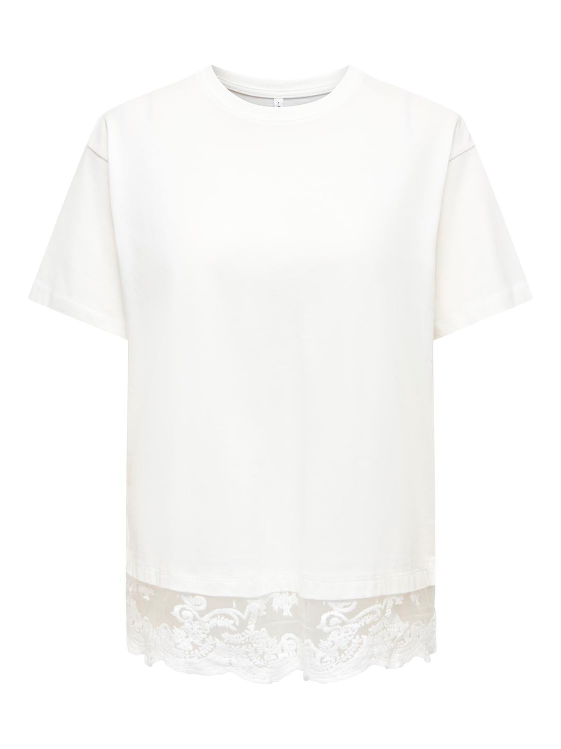 Only - Vivvi - T-shirt Hvid