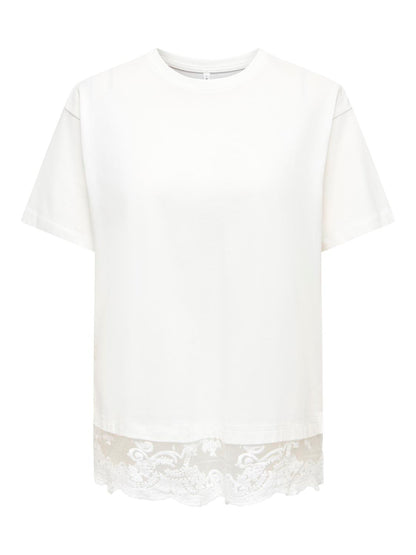 Only - Vivvi - T-shirt Hvid