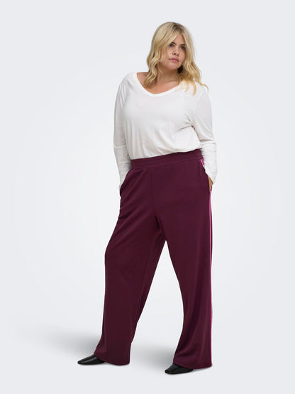 Only Carmakoma - Cayla - Sweatpants Vinrød