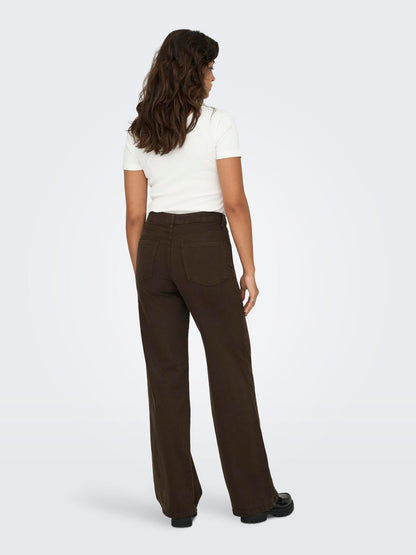 Only - Madison - Jeans - Mørkebrun Denim