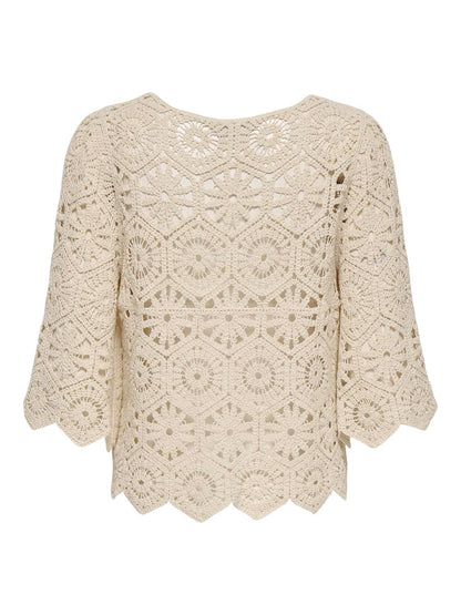 JDY - Emmelie - Cardigan - Råhvid