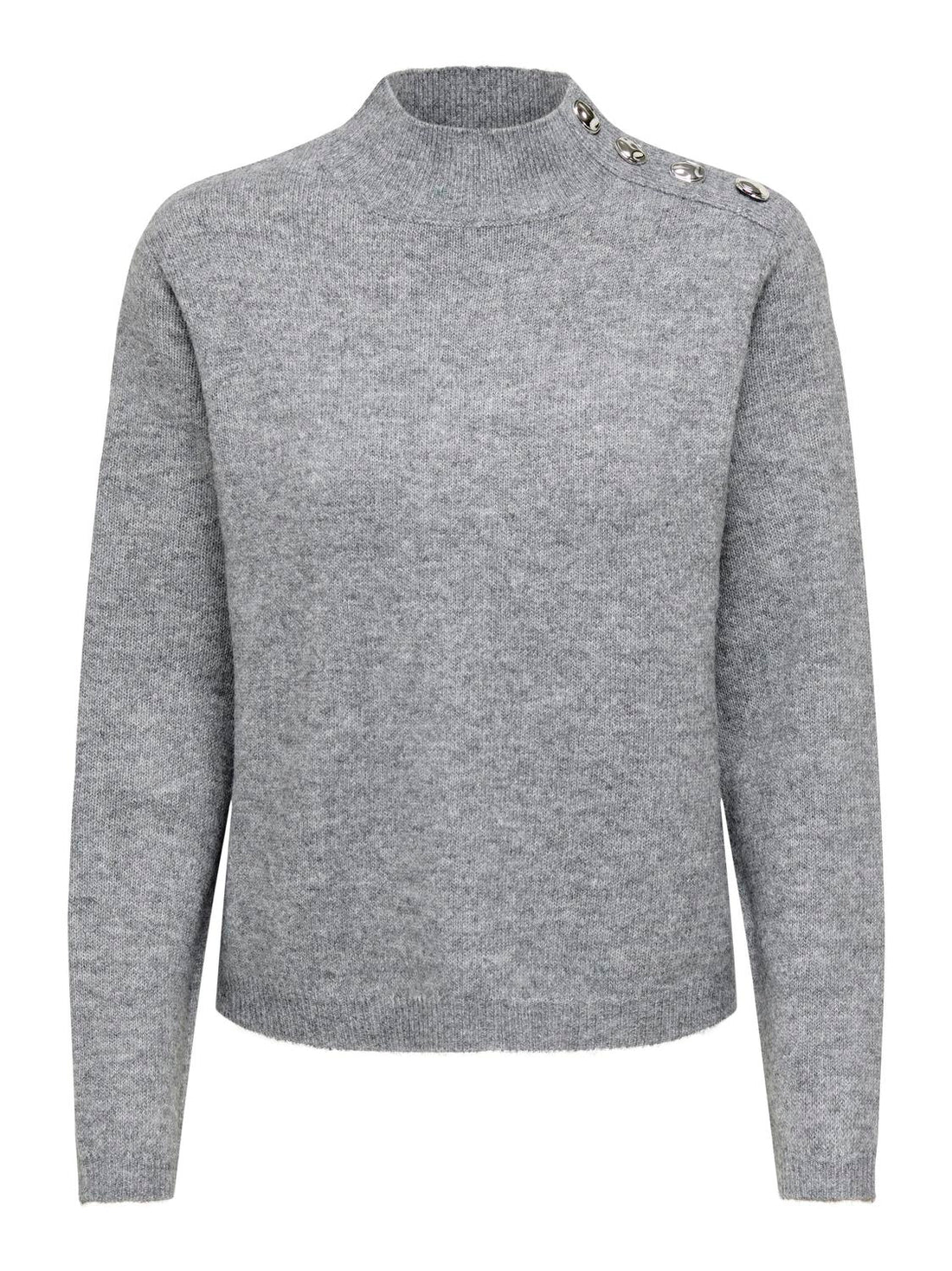 JDY - Super Life - Pullover - Mellemgrå