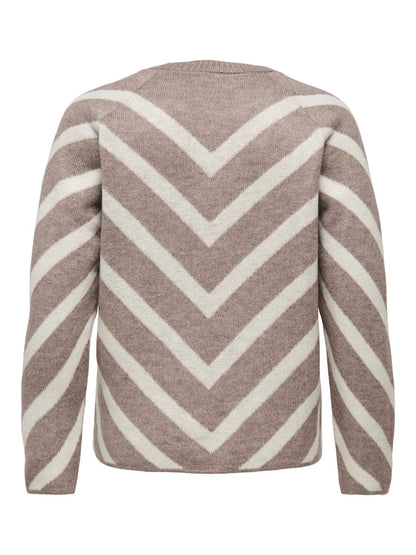 Only Carmakoma - Eliza - Striktrøje Beige