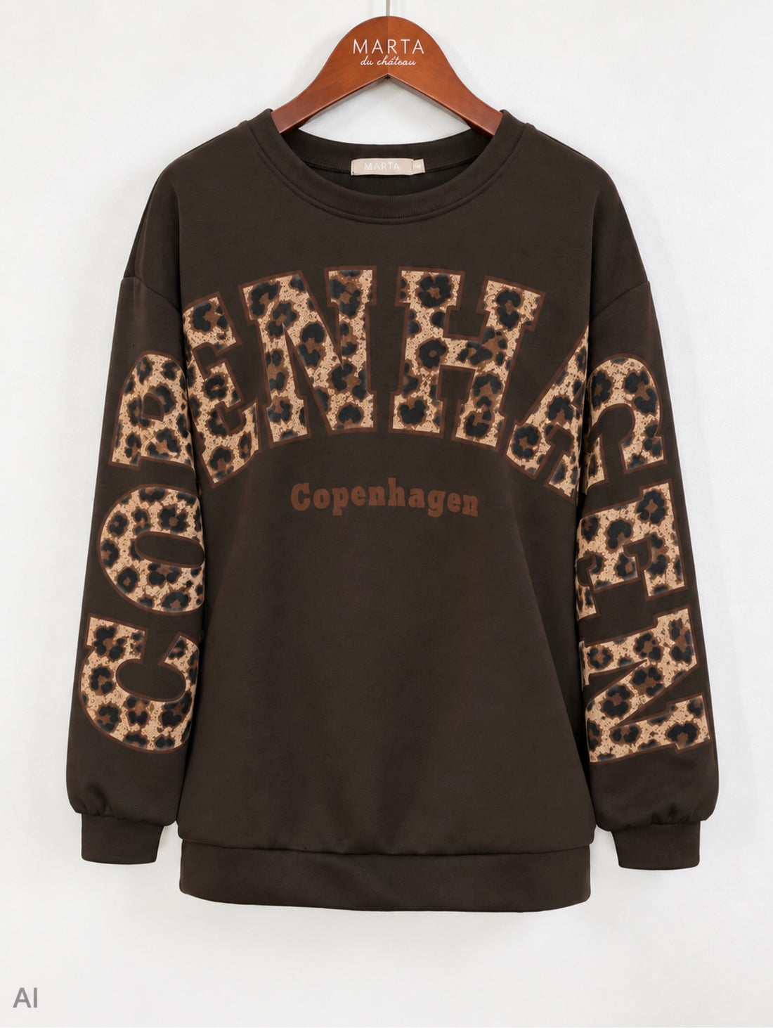 Marta Du Chateau - Nerina - Sweatshirt - Moro/leo