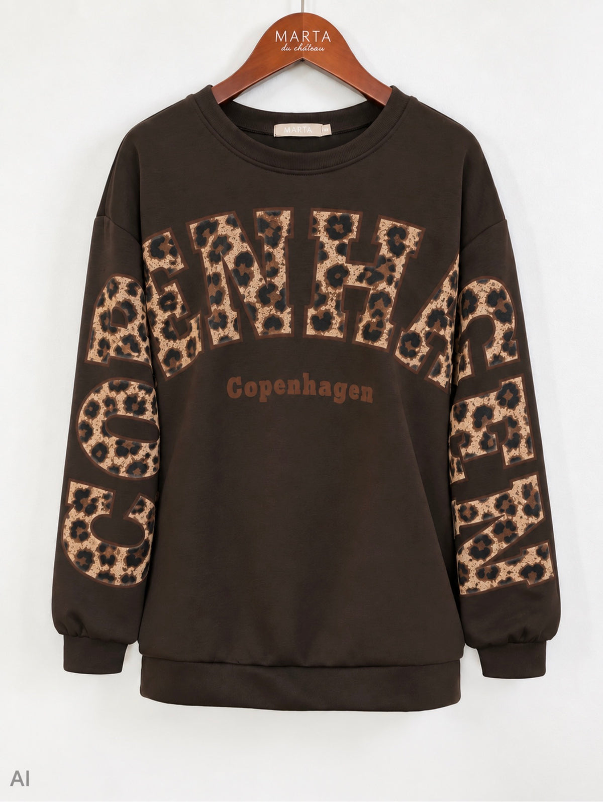 Marta Du Chateau - Nerina - Sweatshirt - Moro/leo