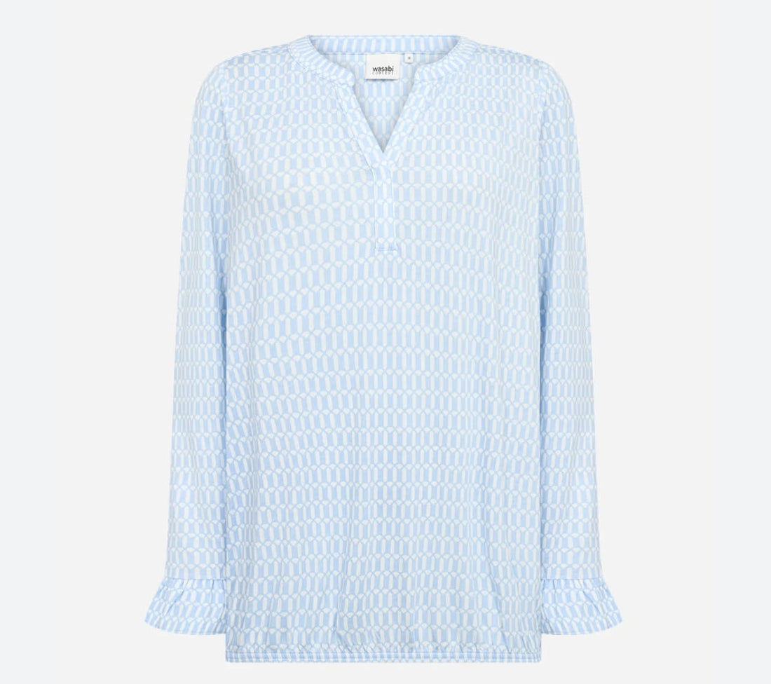 Wasabi - Samon 1 - Bluse Lyseblå