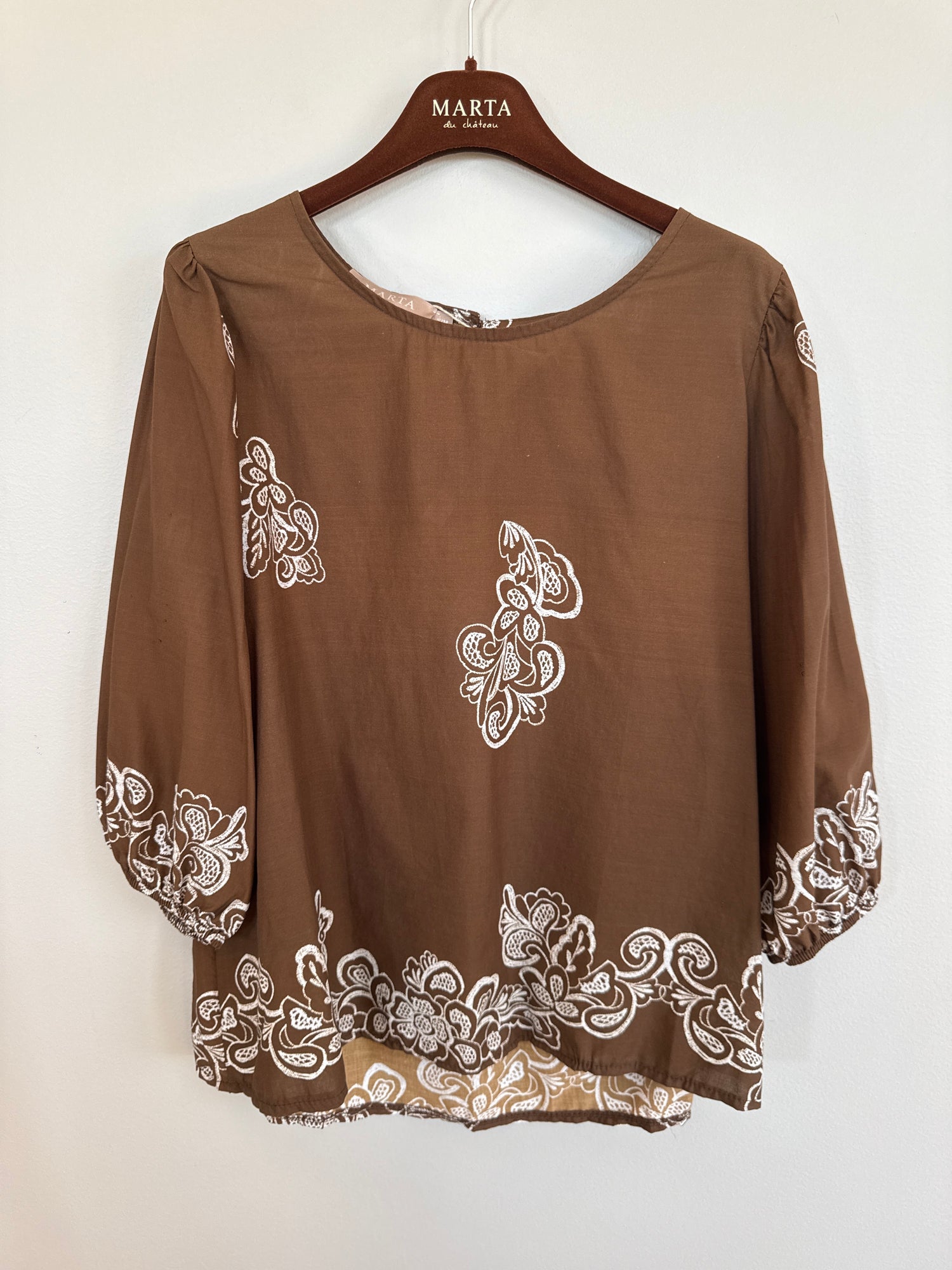 Marta Du Chateau - Lupine - Bluse - Brun