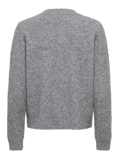 JDY - Fiola - Cardigan - Mørkegrå Meleret