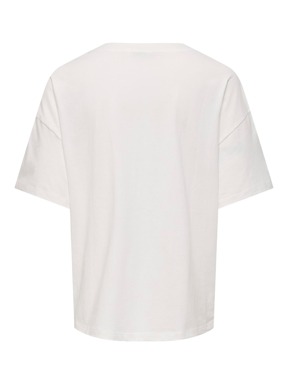 JDY - Ninna - T-Shirt - Cloud Dancer