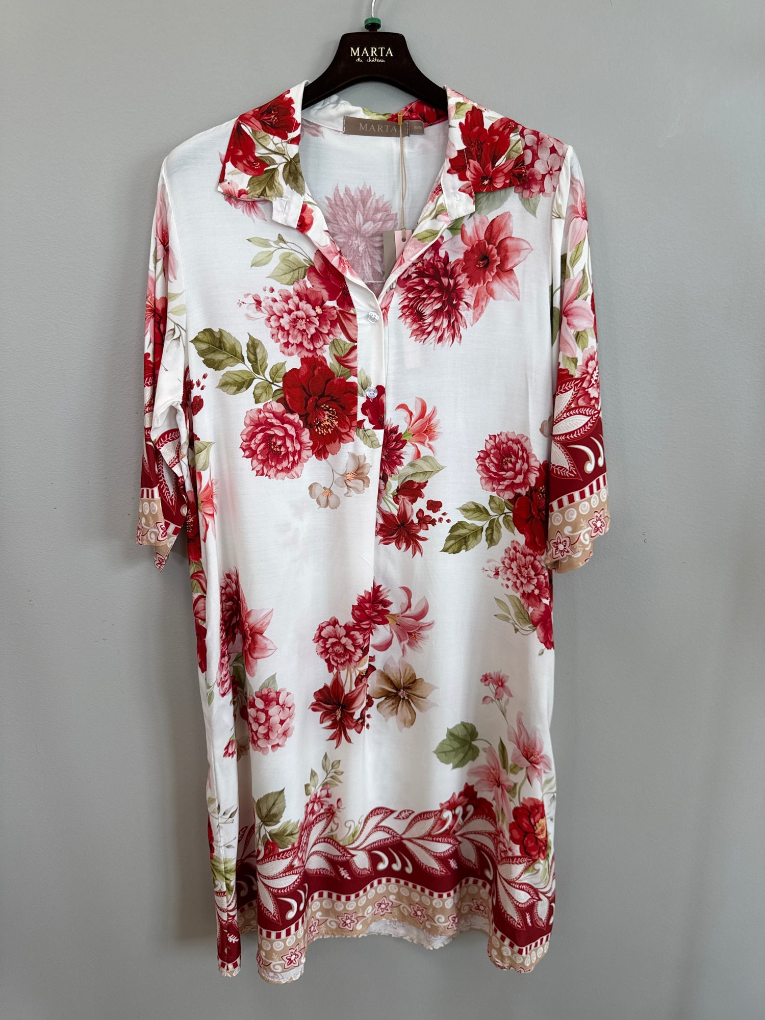 Marta Du Chateau - MdcFlorielle - Kjole - Red Flower