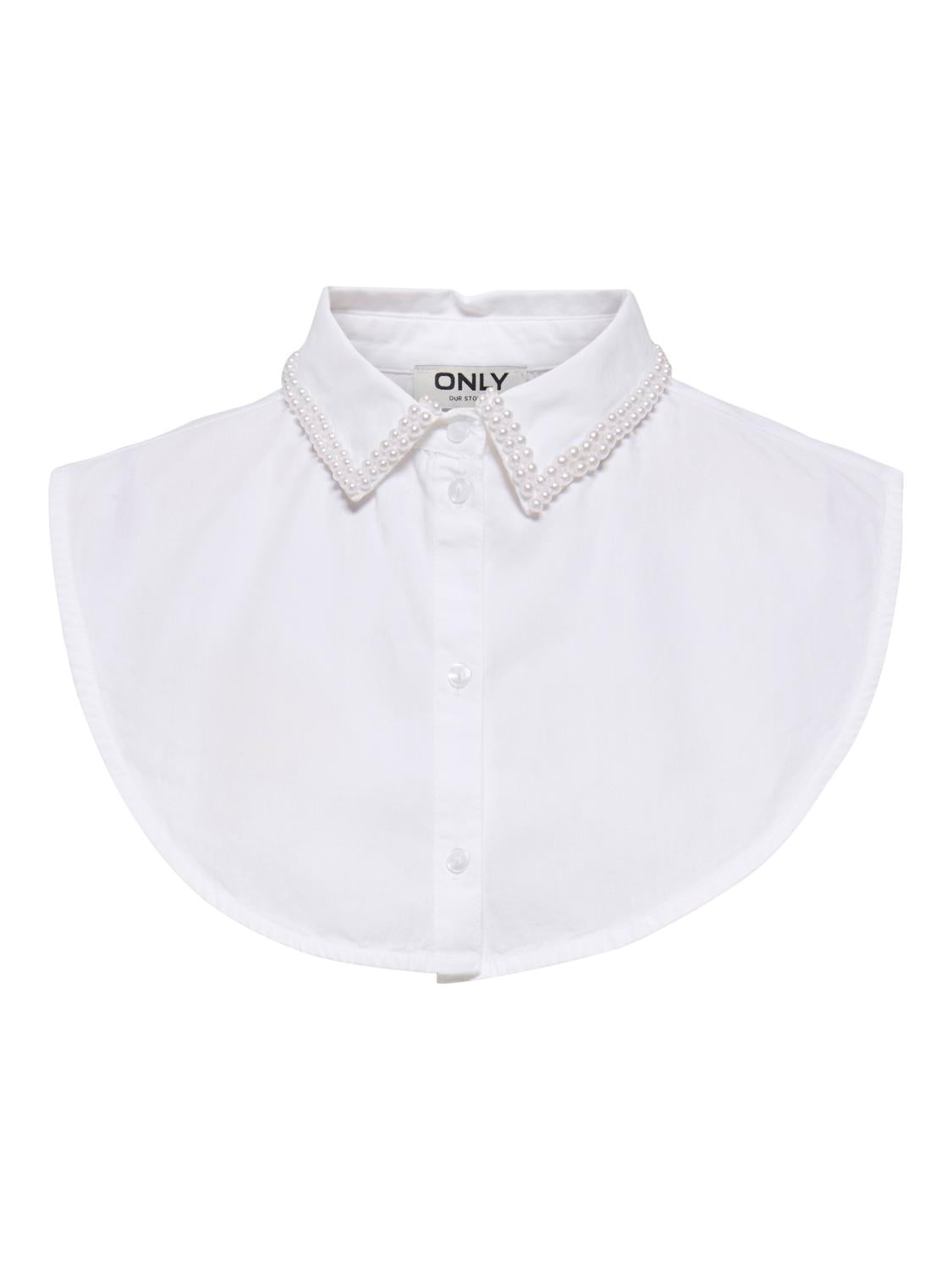 Only Carmakoma - Carlisa - Halv Krave Hvid