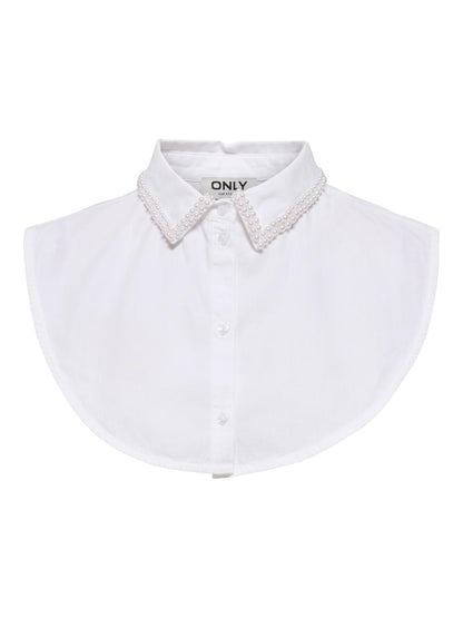 Only Carmakoma - Carlisa - Halv Krave Hvid