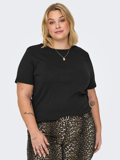 Only Carmakoma - Jen - T-Shirt - Sort