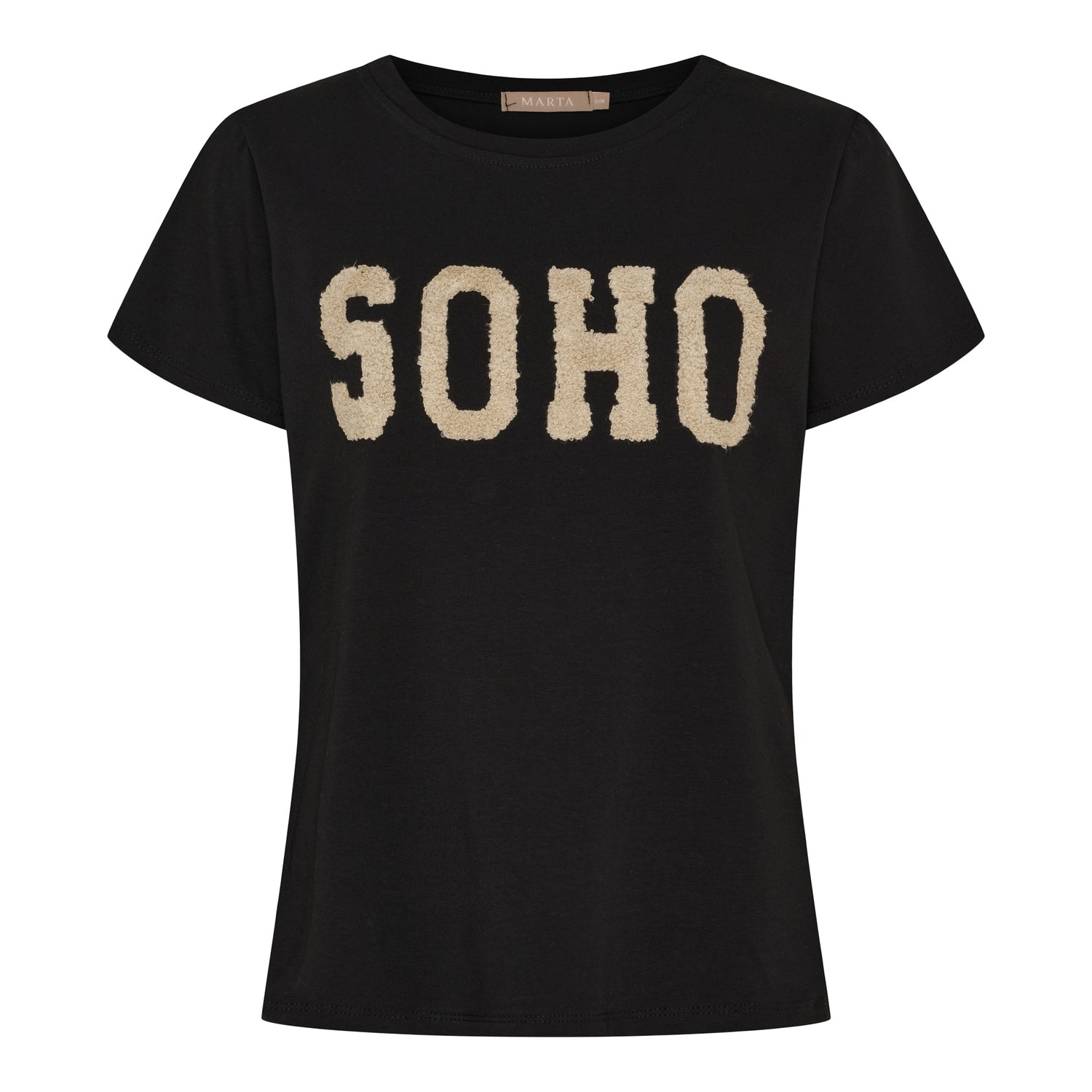 Marta Du Chateau - Herdis - T-Shirt - Sort/beige