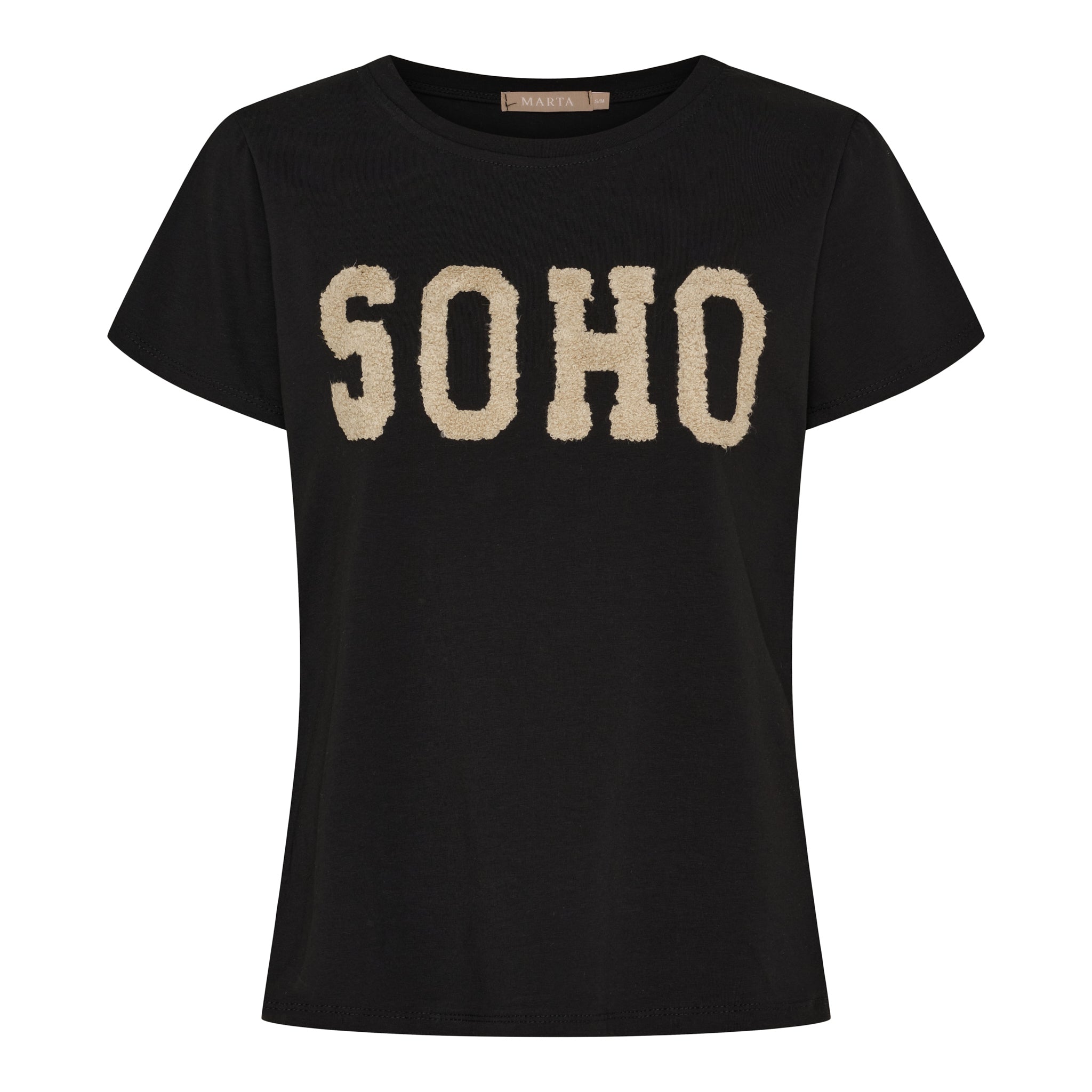 Marta Du Chateau - Herdis - T-Shirt - Sort/beige