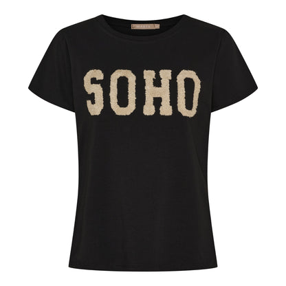 Marta Du Chateau - Herdis - T-Shirt - Sort/beige