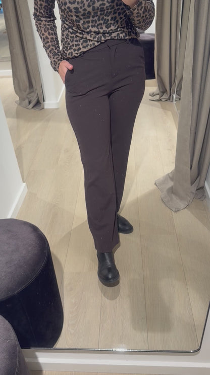 Vero Moda - Zamira - Bukser - Brun glitter