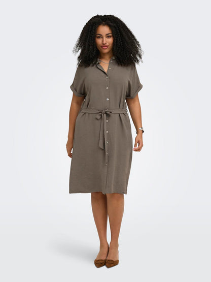 Only Carmakoma - Carmetta - Kjole - Walnut